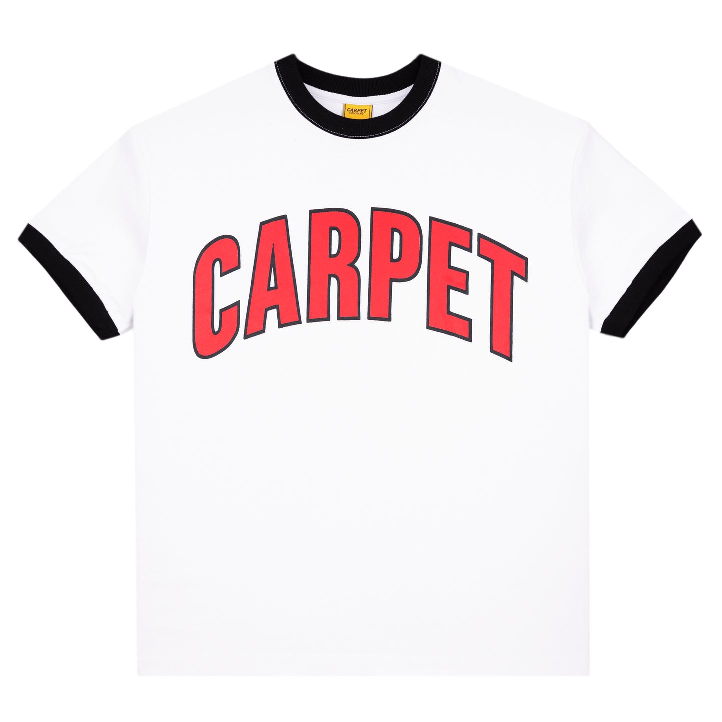 Carpet Company Varsity Ringer Tee - White