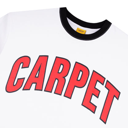 Carpet Company Varsity Ringer Tee - White