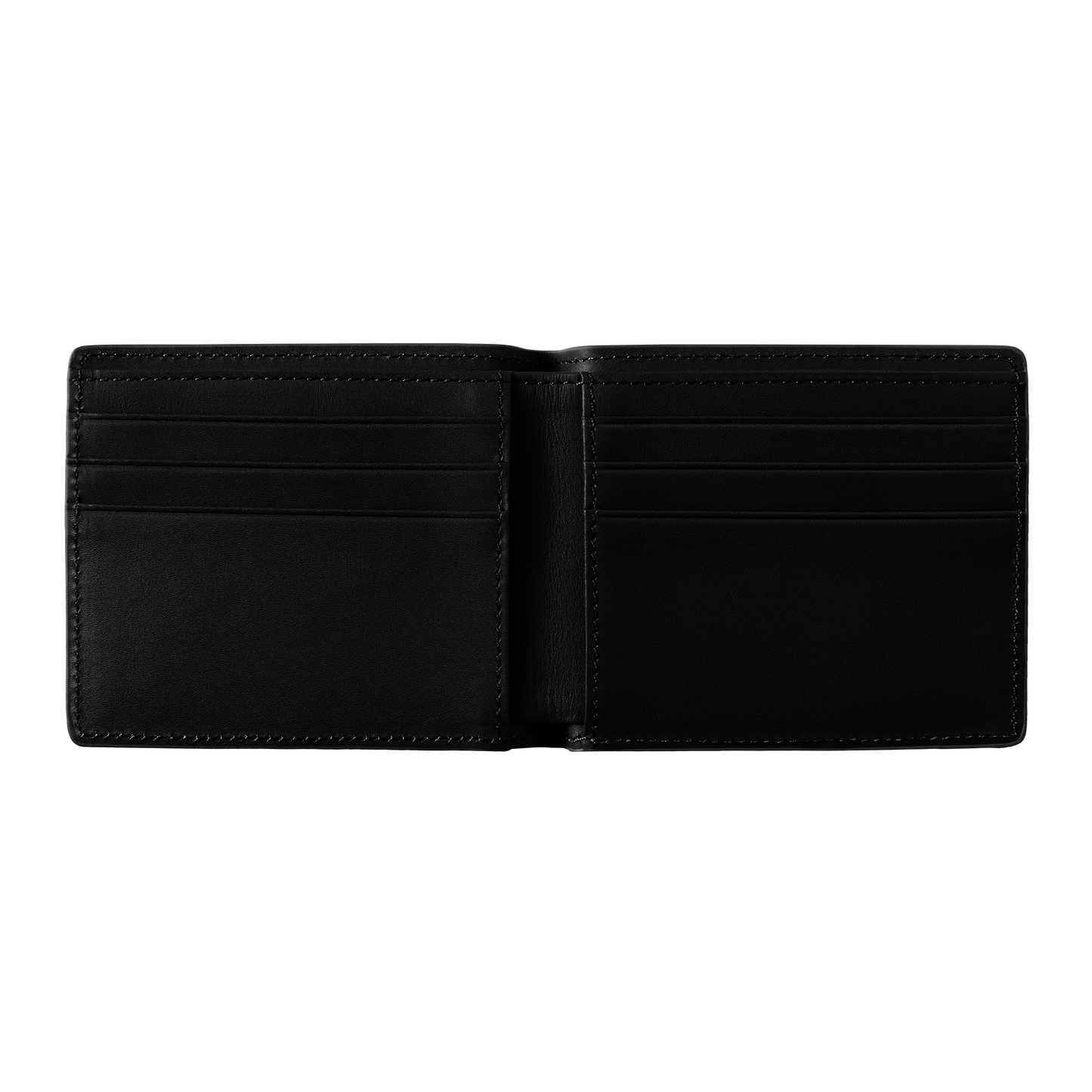 Carhartt WIP Vegas Billfold Wallet - Black Leather/Silver