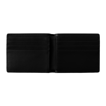 Carhartt WIP Vegas Billfold Wallet - Black Leather/Silver