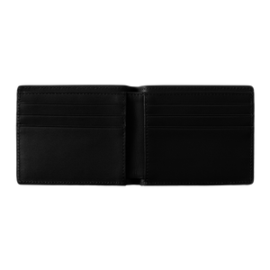 Carhartt WIP Vegas Billfold Wallet - Black Leather/Silver