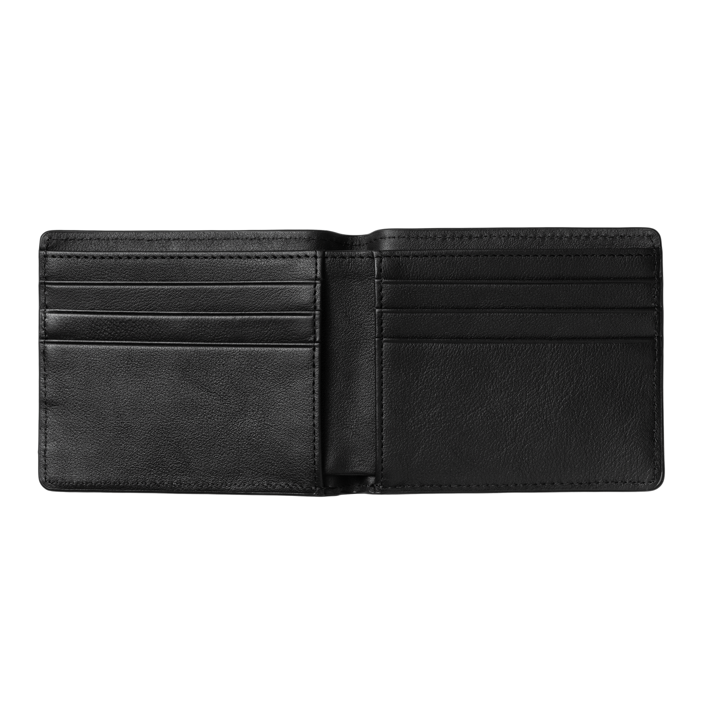 Carhartt WIP Vegas Billfold Wallet - Black Leather/Silver