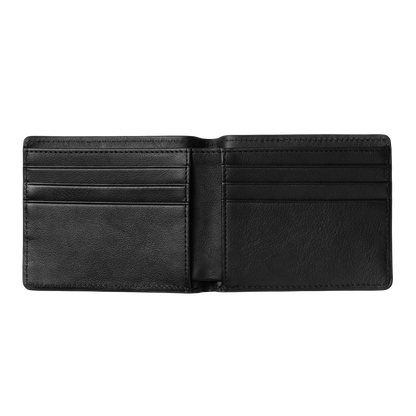 Carhartt WIP Vegas Billfold Wallet - Black Leather/Silver