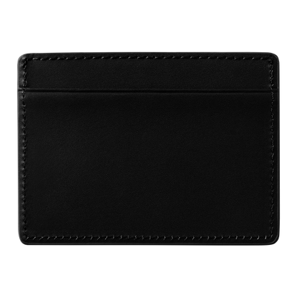 Carhartt WIP Vegas Cardholder - Black Leather/Silver