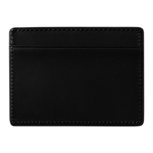 Carhartt WIP Vegas Cardholder - Black Leather/Silver