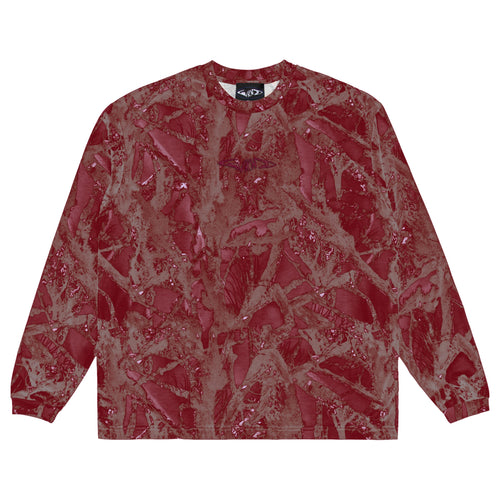 WKND Gradient Camo Long Sleeve - Red