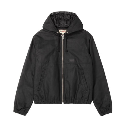 Stussy Waxed Cotton Work Jacket - Black