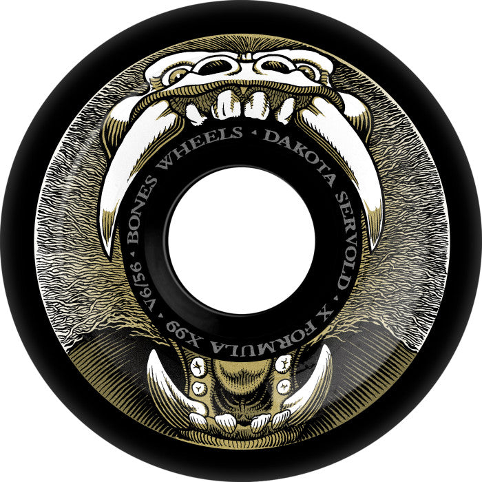 Bones Servold Baboonatic X-Formula Wheels - 99A 56mm Black V6 Widecut