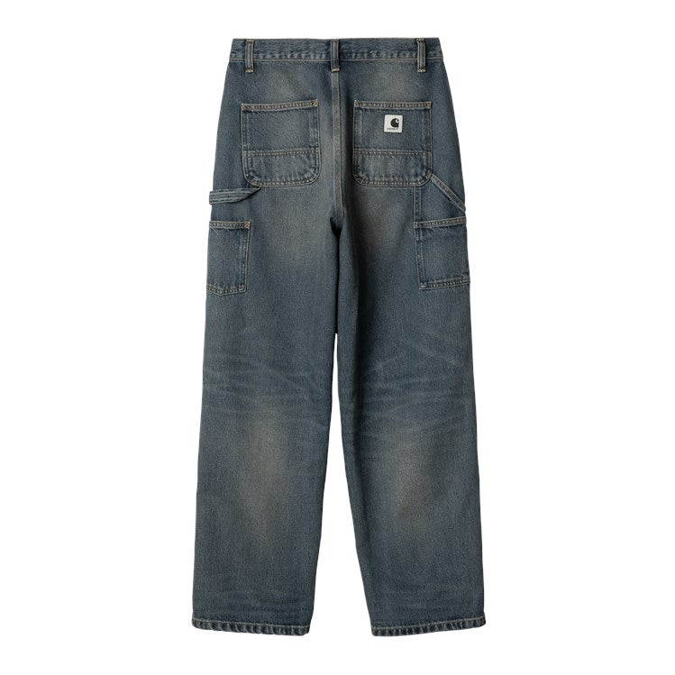 Carhartt WIP Women's Brandon Double Knee Pant - Blue Worn Used