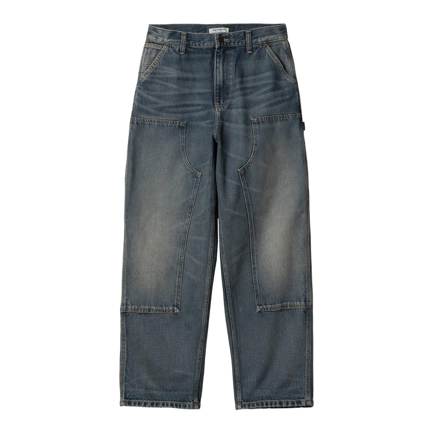 Carhartt WIP Women's Brandon Double Knee Pant - Blue Worn Used Wash
