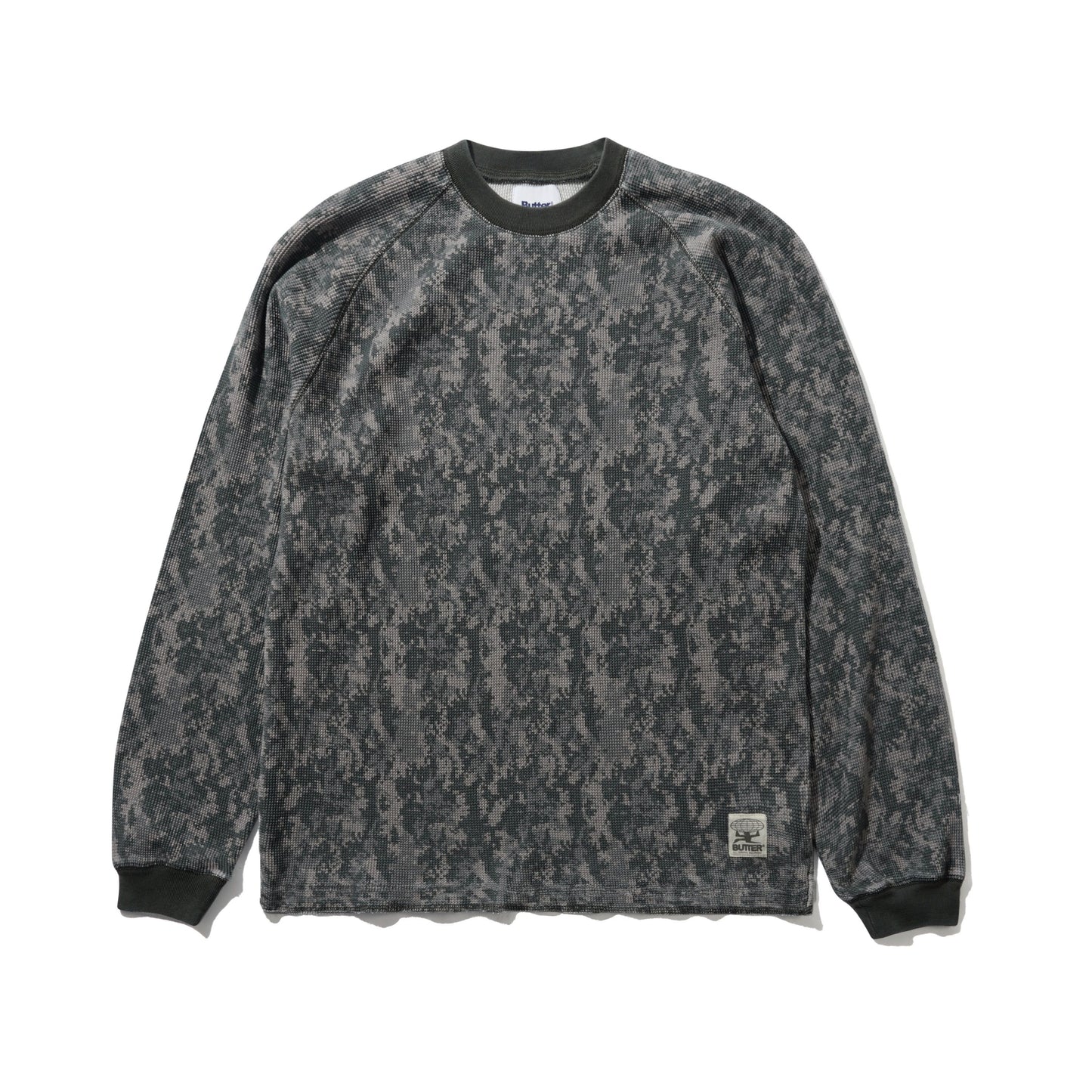 Butter Goods Waffle Longsleeve Top - Digital Camo