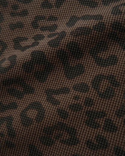 Butter Goods Waffle Longsleeve Top - Leopard