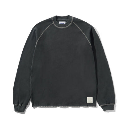 Butter Goods Waffle Longsleeve Top - Washed Black