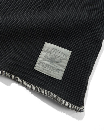 Butter Goods Waffle Longsleeve Top - Washed Black