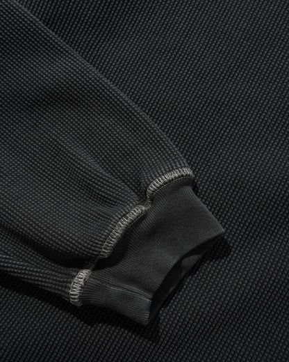 Butter Goods Waffle Longsleeve Top - Washed Black