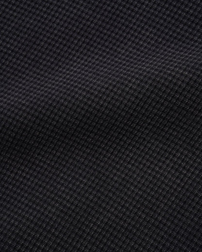 Butter Goods Waffle Zip-Thru Hoodie - Black Overdye