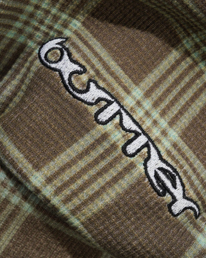 Butter Goods Waffle Zip-Thru Hoodie - Plaid