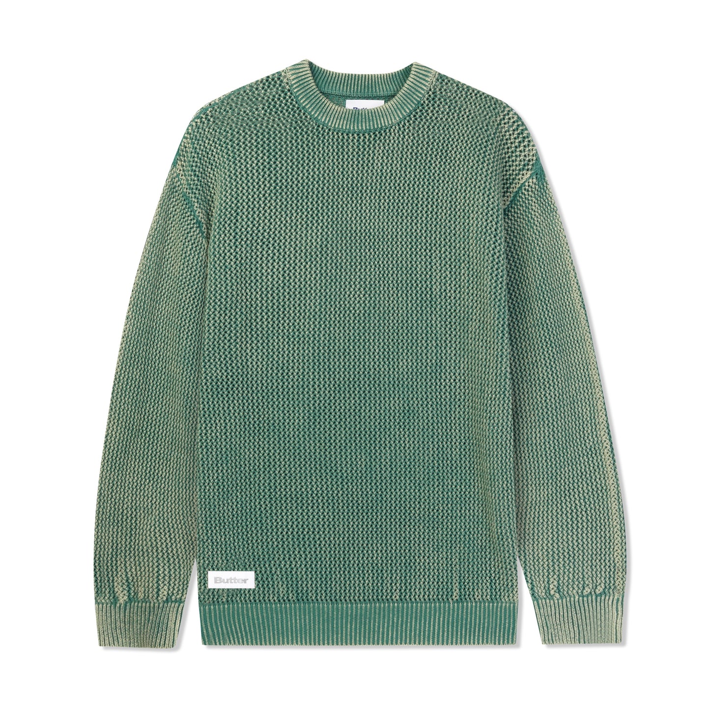 Butter Goods Washed Knitted Sweater - Washed Army