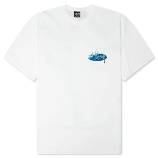 Stussy Wave Oval Tee - White