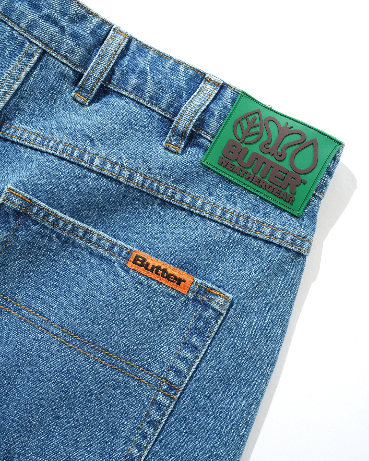 Butter Goods Weathergear Denim Jeans - Streaky Indigo