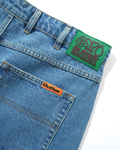 Butter Goods Weathergear Denim Jeans - Streaky Indigo