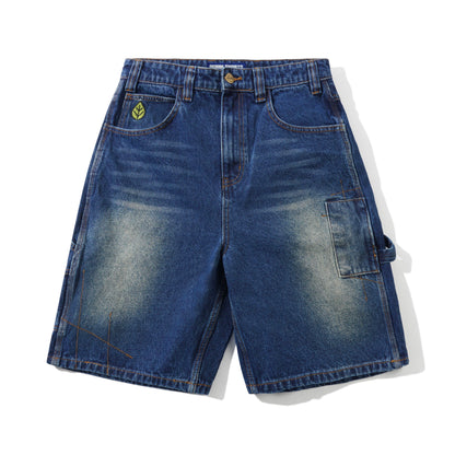 Butter Goods Weathergear Denim Shorts - Repaired Indigo
