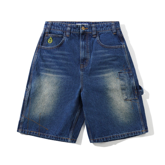 Butter Goods Weathergear Denim Shorts - Repaired Indigo