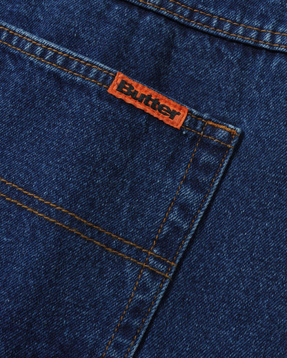 Butter Goods Weathergear Denim Shorts - Repaired Indigo