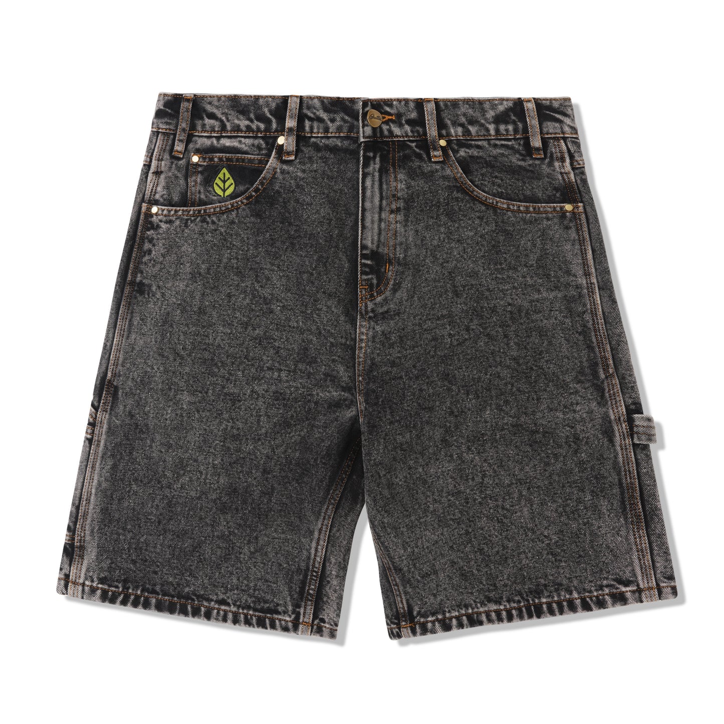 Butter Goods Weathergear Heavy Weight Denim Shorts - Gun Metal