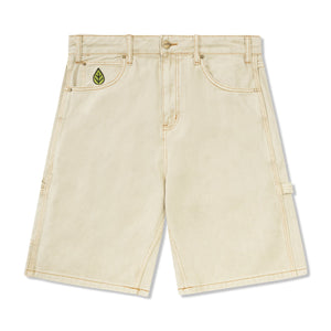 Butter Goods Weathergear Heavy Weight Denim Shorts - Washed Khaki