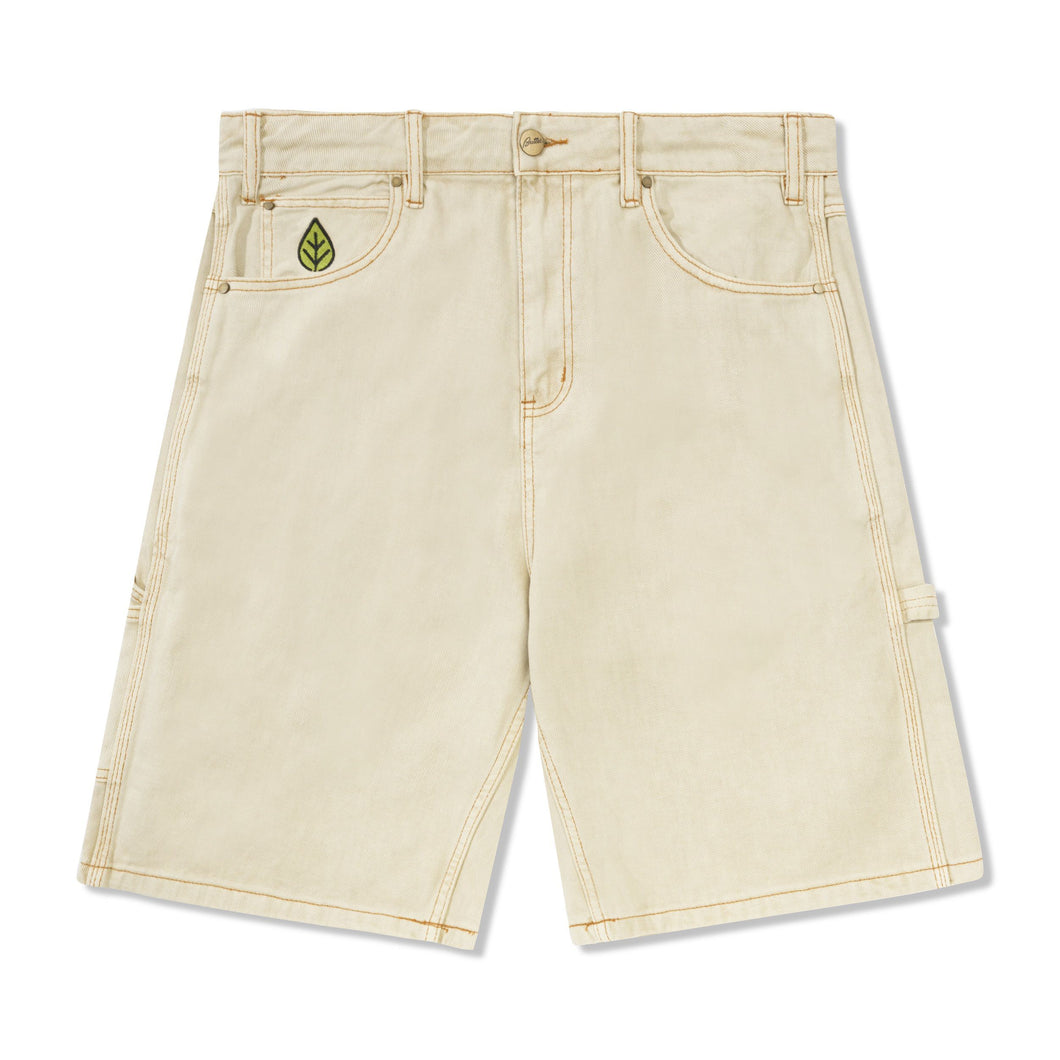 Butter Goods Weathergear Heavy Weight Denim Shorts - Washed Khaki