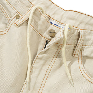 Butter Goods Weathergear Heavy Weight Denim Shorts - Washed Khaki