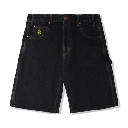 Butter Goods Weathergear Heavy Weight Denim Shorts - Washed Black