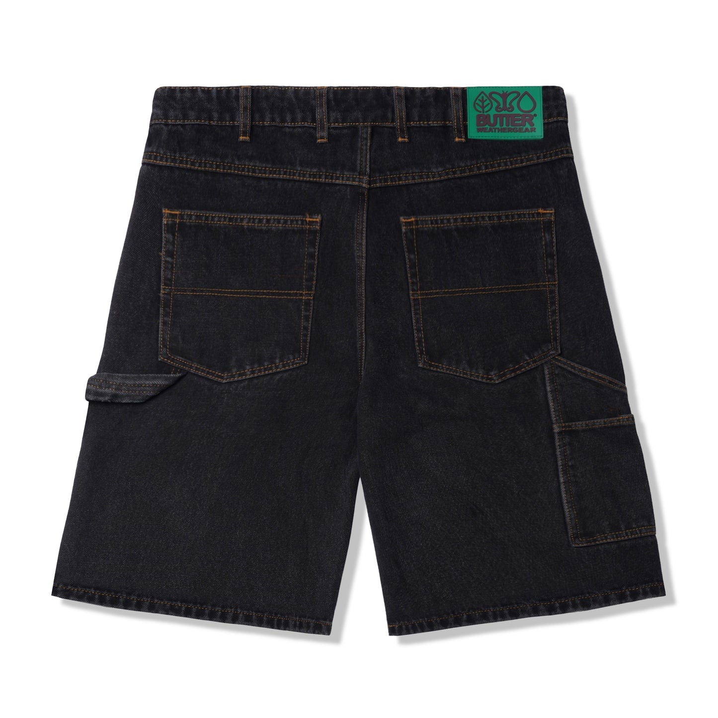 Butter Goods Weathergear Heavy Weight Denim Shorts - Washed Black