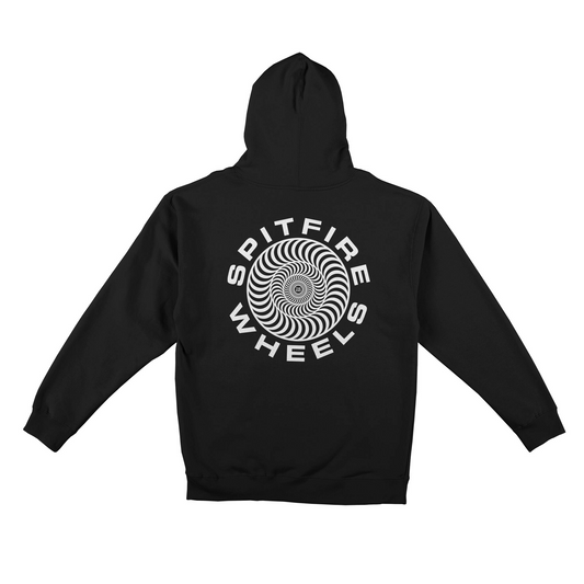 Spitfire Classic 87 Swirl Hoodie - Black/White