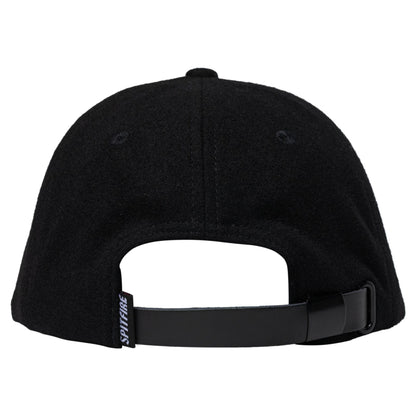 Spitfire Team Bighead Flame Script Strapback - Black/White