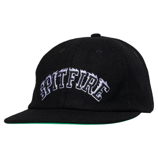 Spitfire Team Bighead Flame Script Strapback - Black/White