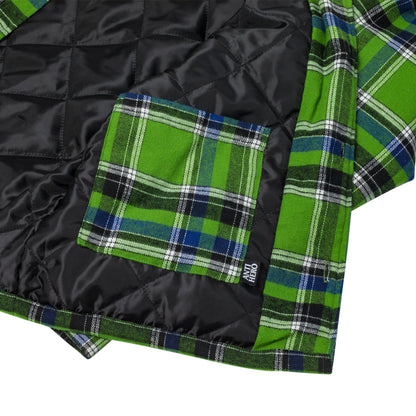 Antihero Basic Eagle Flannel Custom Jacket - Green/Blue Multi/Orange