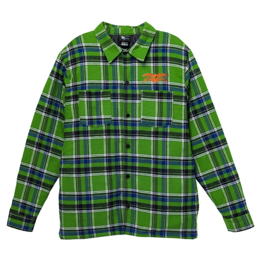 Antihero Basic Eagle Flannel Custom Jacket - Green/Blue Multi/Orange