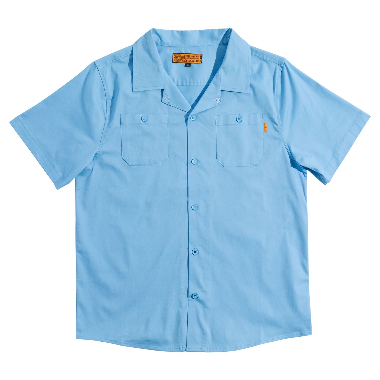 Antihero Hecho Por Skate Custom Work Shirt - Light Blue