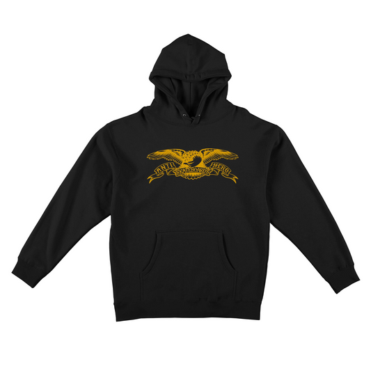 Antihero Basic Eagle Hoodie - Black/Gold