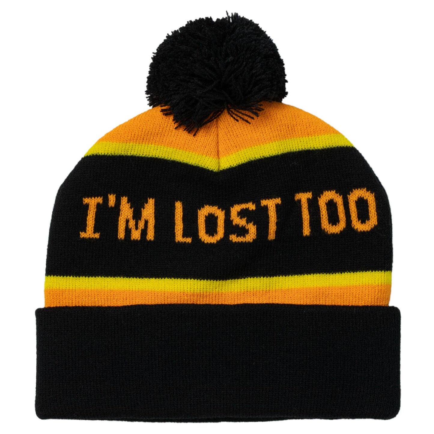 Antihero Jalopi I'm Lost Too Pom Beanie - Orange/Black/Yellow