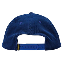 Load image into Gallery viewer, Krooked Skript Snapback - Blue/Yellow