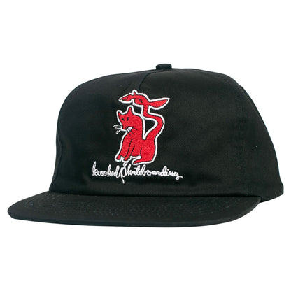 Krooked Kat Serpent Snapback - Black/Red