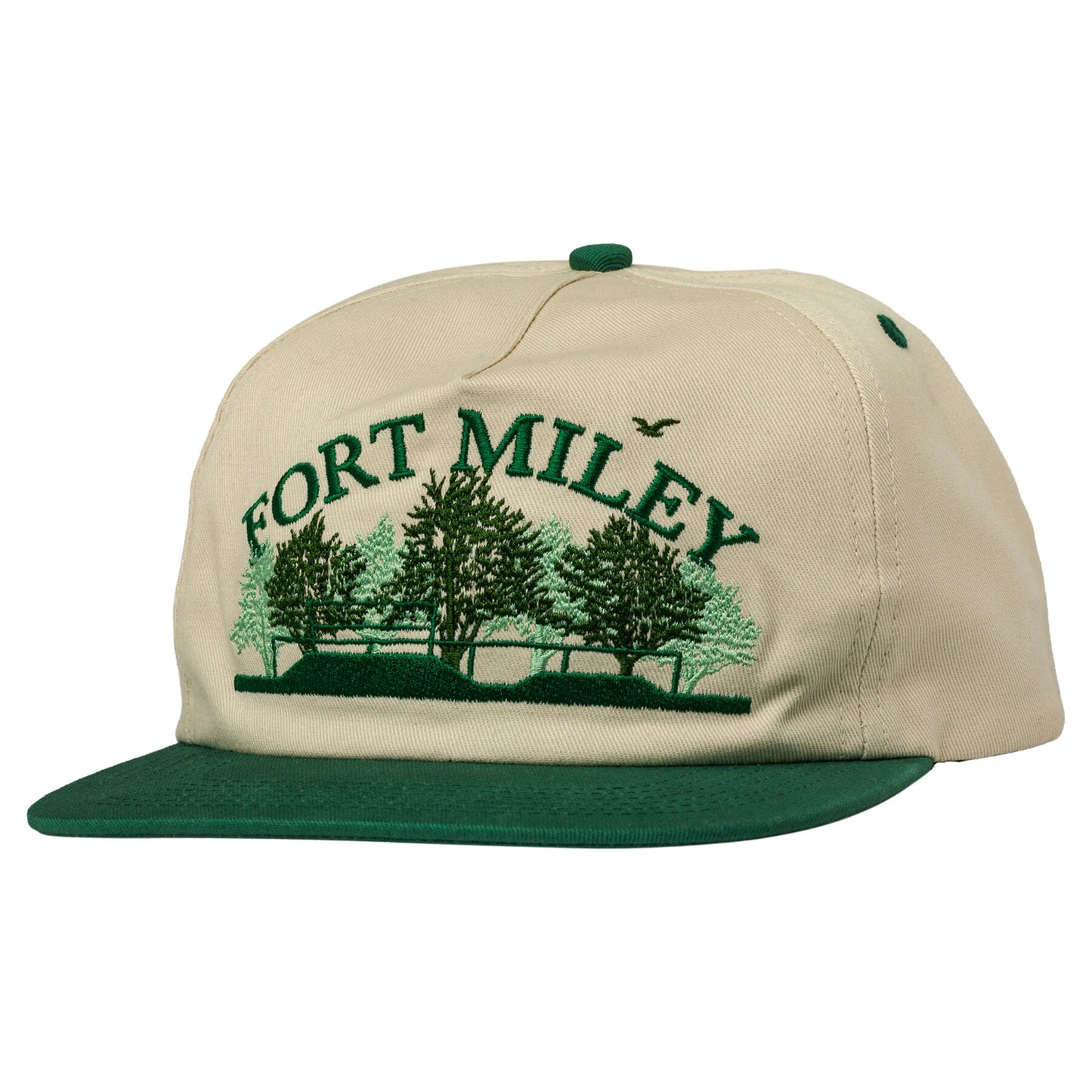 Real Fort Miley Snapback - Off White/Green