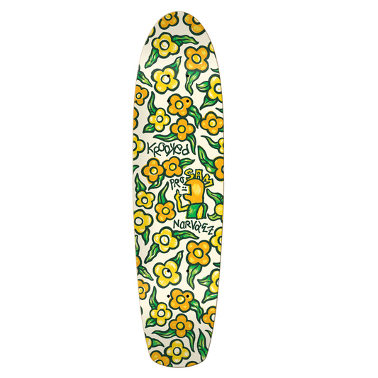 Krooked Sam Navarez Flowers Zip Zinger Deck - 7.75