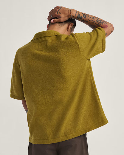Vans Wheeler Polo Sweater - Burnt Gold Yellow