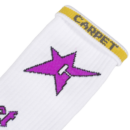 Carpet Company Season 17 C-Star Sock - White