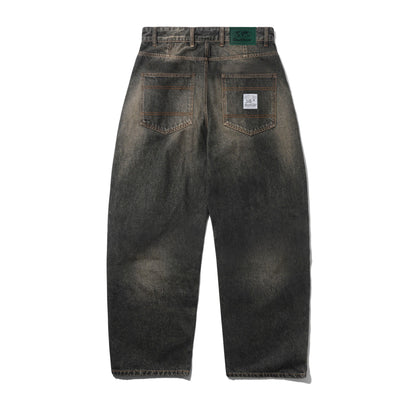 Butter Goods Wide Cut Denim Jeans - Faded Brown Wash