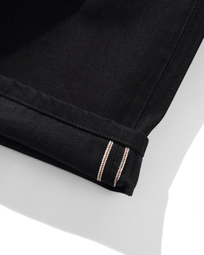 Butter Goods Wide Cut Denim Jeans - Flat Black Selvedge